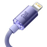 Baseus 20W 1.2m Crystal Shine USB-C to Lightning Cable - Purple (PE-0122)