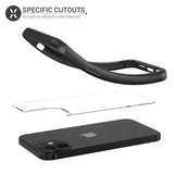 Olixar NovaShield iPhone 12 Bumper Case - Black (PE-0119)