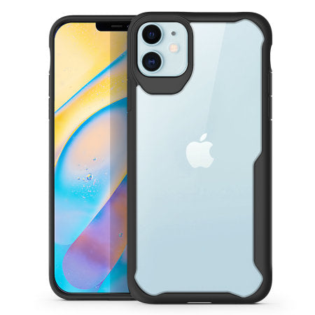 Olixar NovaShield iPhone 12 Bumper Case - Black (PE-0119)