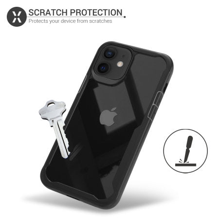 Olixar NovaShield iPhone 12 mini Bumper Case - Black (PE-0120)