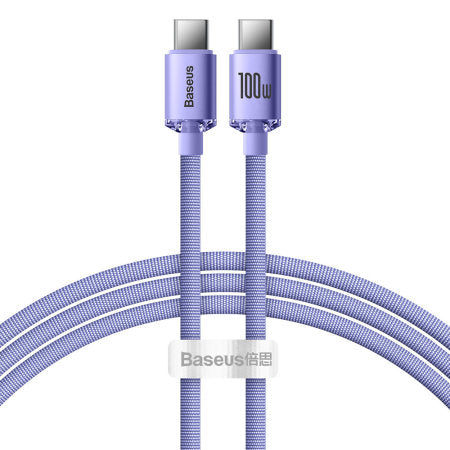Baseus Purple 1.2m 100W USB-C to USB-C Fast Charging and Data Transfer Cable (PE-0124)