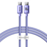 Baseus Purple 1.2m 100W USB-C to USB-C Fast Charging and Data Transfer Cable (PE-0124)