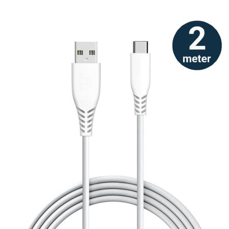 Premium White USB-C To Lightning 2m Cable - For iPhone And Apple Products (PE-0147)