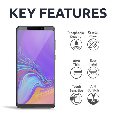 Olixar Samsung Galaxy A9 2018 Screen Protector 2-in-1 Pack (PE-016)