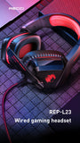 Recci Wired Gaming Headphone (REP-L23) (Red) (Retail Packaging) (PE-0172)