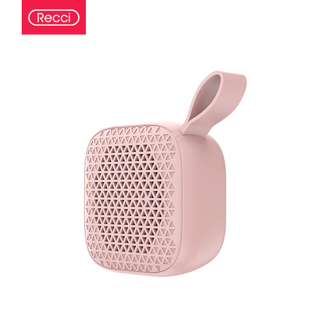Recci RSK-W03 Portable Mini Wireless Speaker - Pink (PE-0177)