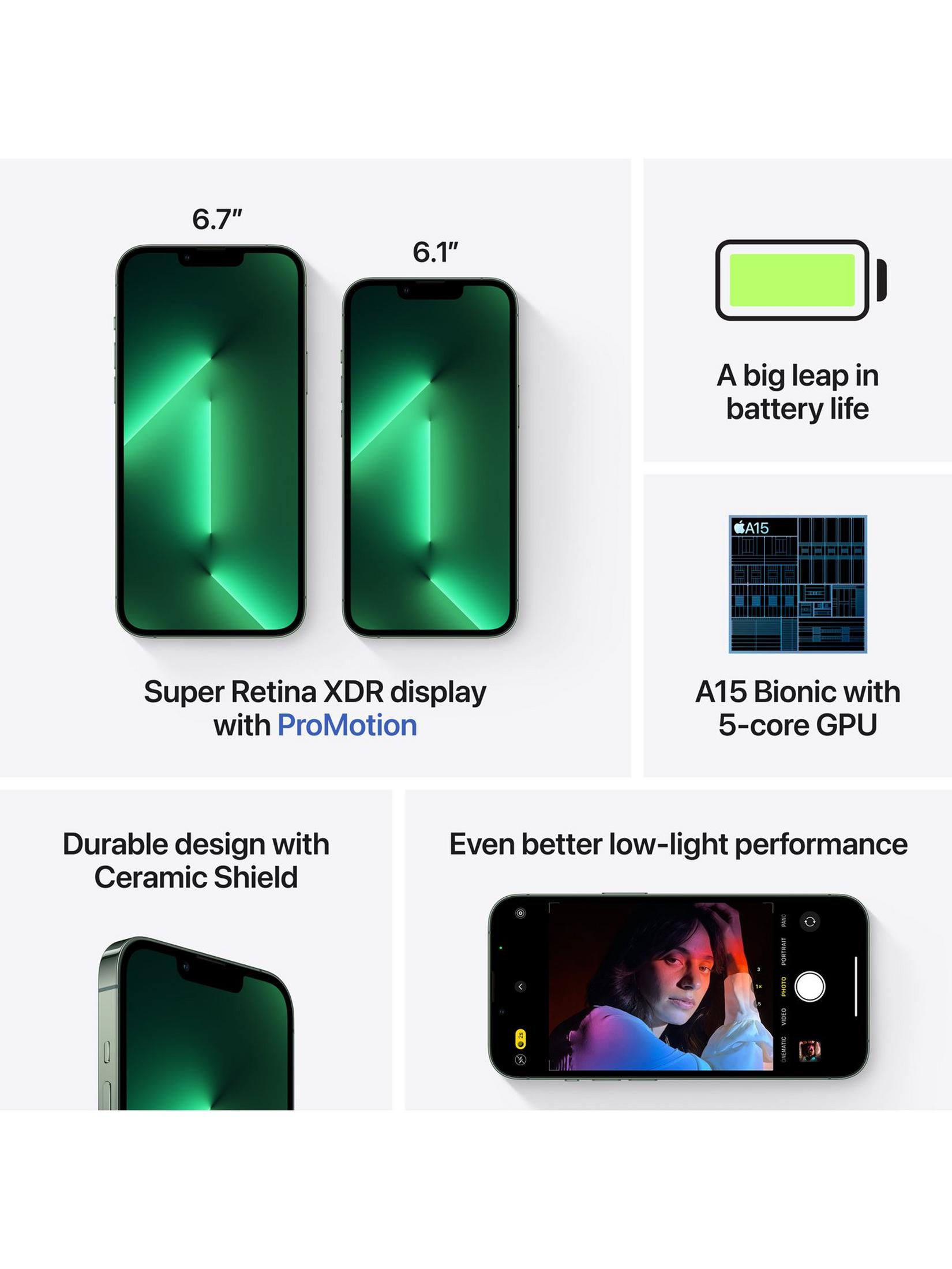 iPhone 13 Pro Max, 128Gb - Alpine Green (PE-0182)