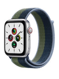 Watch SE (GPS + Cellular), 44mm Silver Aluminium Case with Abyss Blue/Moss Green Sport Loop (PE-0275)