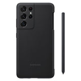 Official Samsung Black Silicone Case With S Pen - For Samsung Galaxy S21 Ultra (PE-0292)
