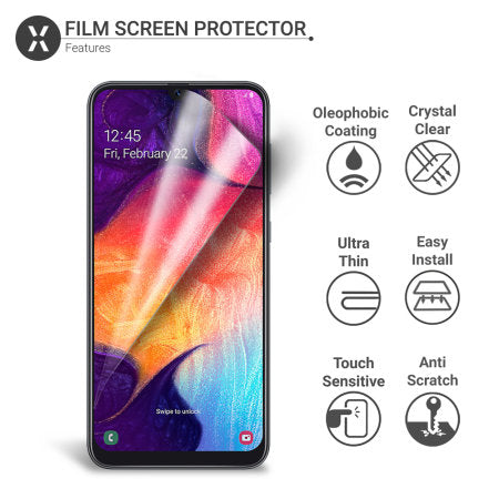 Olixar Samsung Galaxy A30s Film Screen Protector 2-in-1 Pack (PE-03)