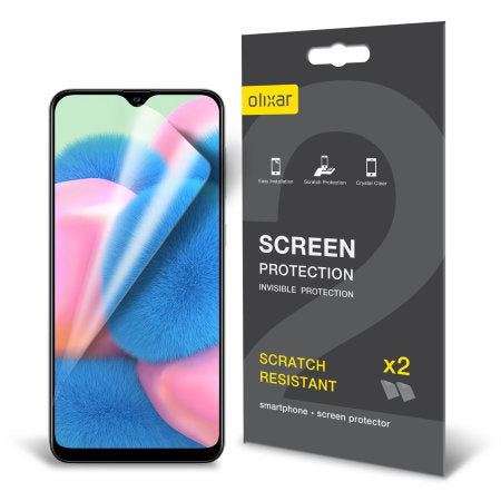 Olixar Samsung Galaxy A30s Film Screen Protector 2-in-1 Pack (PE-03)