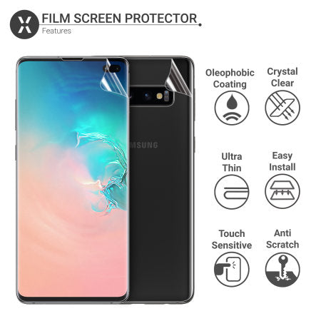 Olixar Front And Back Samsung Galaxy S10 Plus TPU Screen Protectors (PE-09)