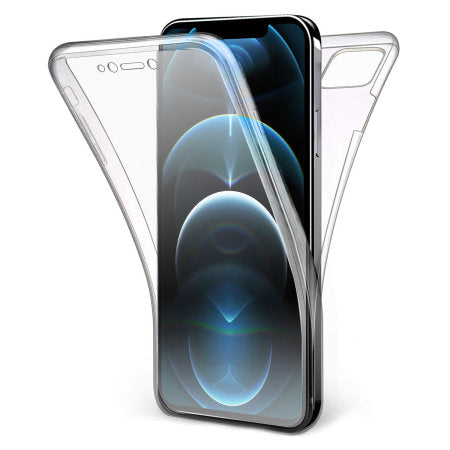 Olixar FlexiCover Full Body iPhone 12 Pro Max Gel Case - Clear (PE-093)